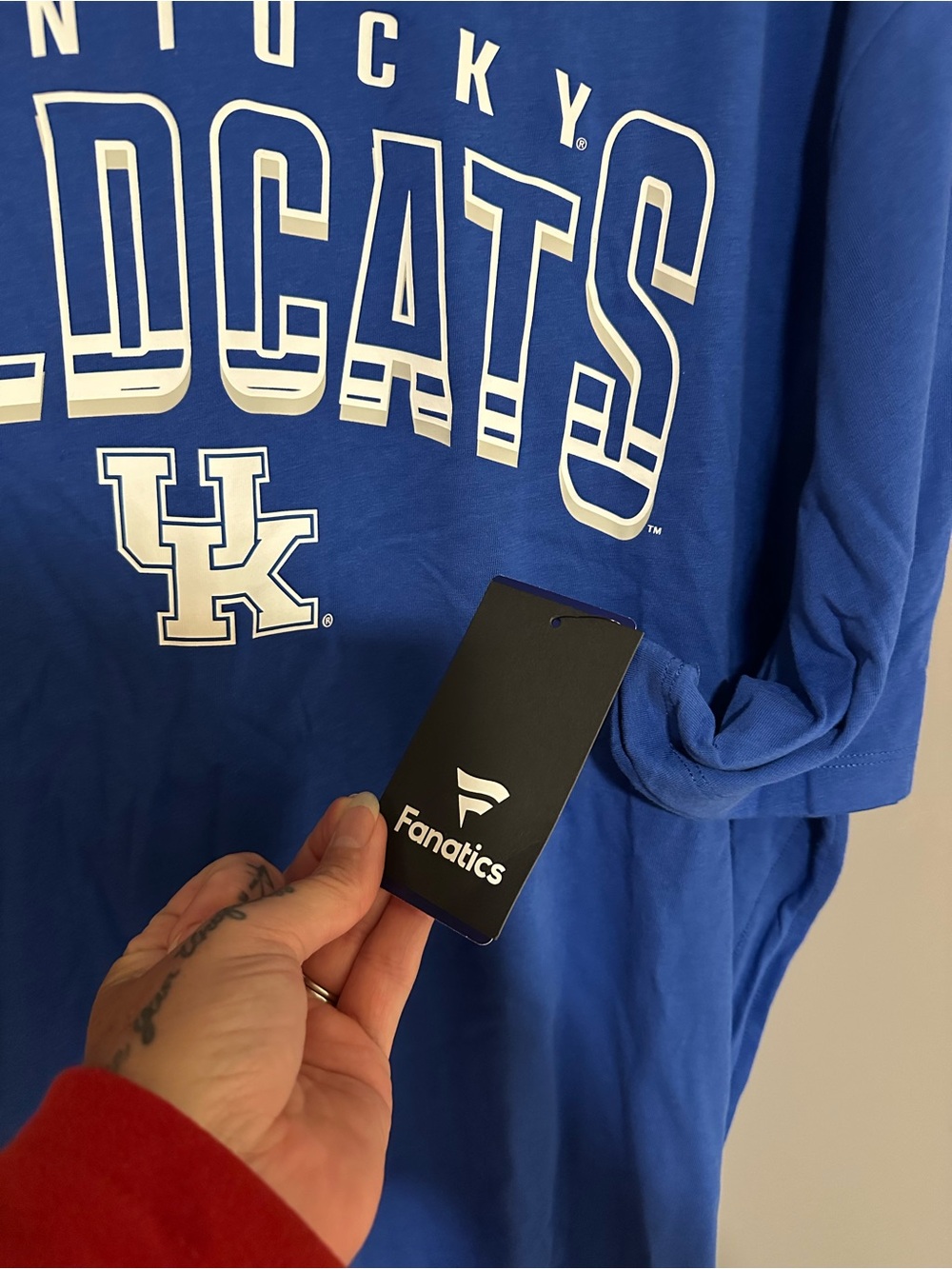 Fanatics Kentucky Wildcats Royal Blue Graphic Tee - Picture 3 of 4